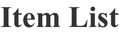 ItemList