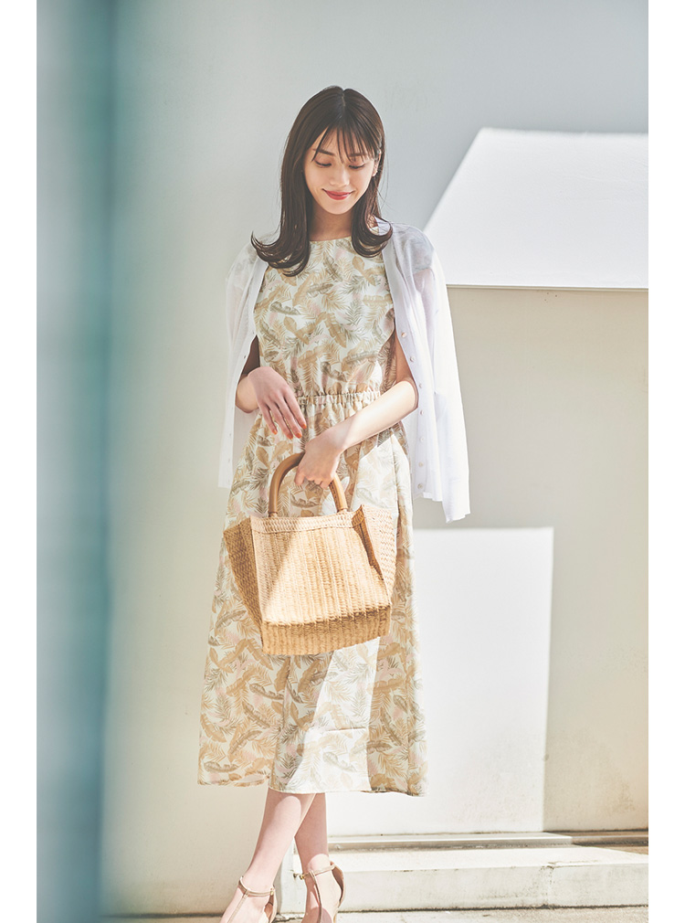 BOTANICAL ONE-PIECE -OFF WHITE-